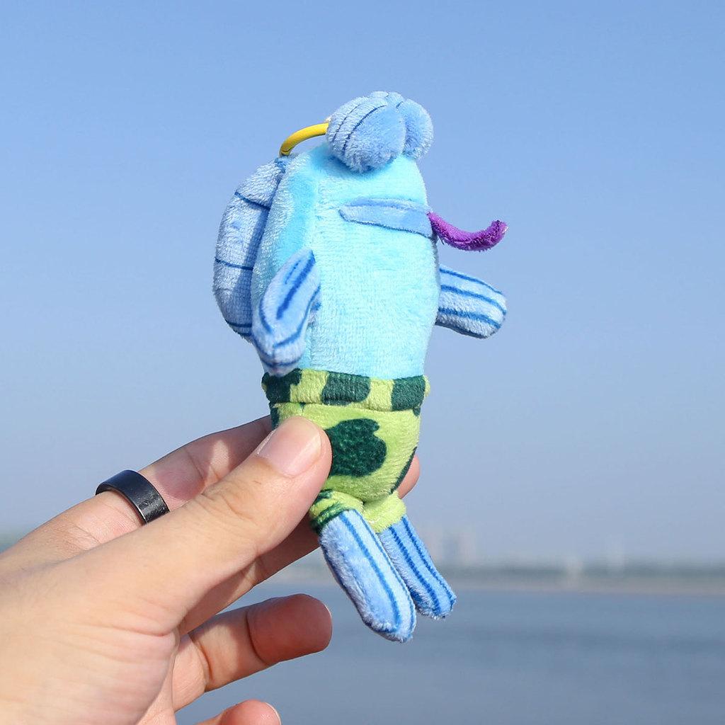 Spongebob Squarepants Bikini Bottom Plush Toy Keychain With Soft Cotton Filling For Kids And Collectors