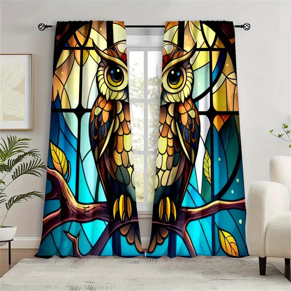 Натуральная витражная дверь, фиолетовые цветочные шторы, жалюзи для гостиной, спальни, ванной комнаты, кухонной двери, домашнего декора, 2 шт.