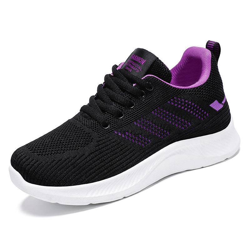 Shoes for Women Casual Soft-soled Sneakers Breathable Single Shoes Flying Mesh Top Shoes for Women Running Shoes