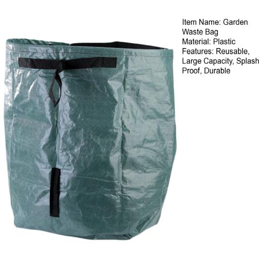 Мешок для садовых отходов, многоразовый мешок для сбора листьев и сорняков с усиленными ручками, мусорные мешки для газона и опавших листьев для погрузки листьев и мусора