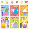 6 Sheets/Pack Self-Created Rabbit Eggs Diy Stickers Cartoon Cute Wind Puzzle Enlightenment Parent-Child Interaction Puzzle Change