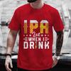 Мужские футболки I PA Lot When I Drink Graphic Y2k Clothing Beer Lover Party Streetwear Casual Short Sleeve T Shirts Oversize