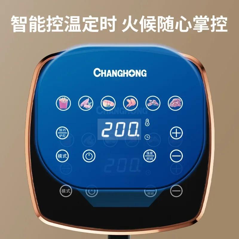 Фритюрницы без масла Электрическая фритюрница с горячим воздухом и сенсорным экраном для просмотра фритюрницы Домашняя фритюрница Аэрофритюрницы машина EU 220V