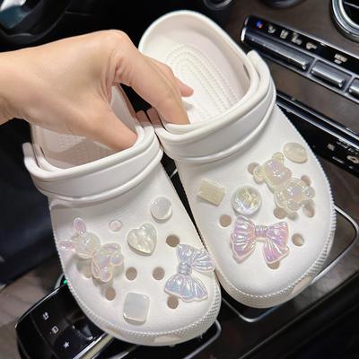 Подвеска для обуви, булавки «сделай сам», расширенный прозрачный драгоценный камень, украшение в виде животных, пряжка для обуви с отверстиями, набор подвесок, аксессуары, подарок для детей для мальчиков и девочек