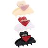 Cute Korean Women Fashion Love Girls Hairpin Acrylic Hair Claw Barrette