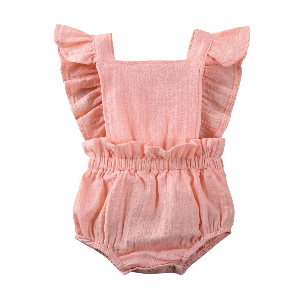 Fashion Newborn Infant Baby Girl Lace Ruffles Out Romper Jumpsuit Sunsuit Outfit Clothes