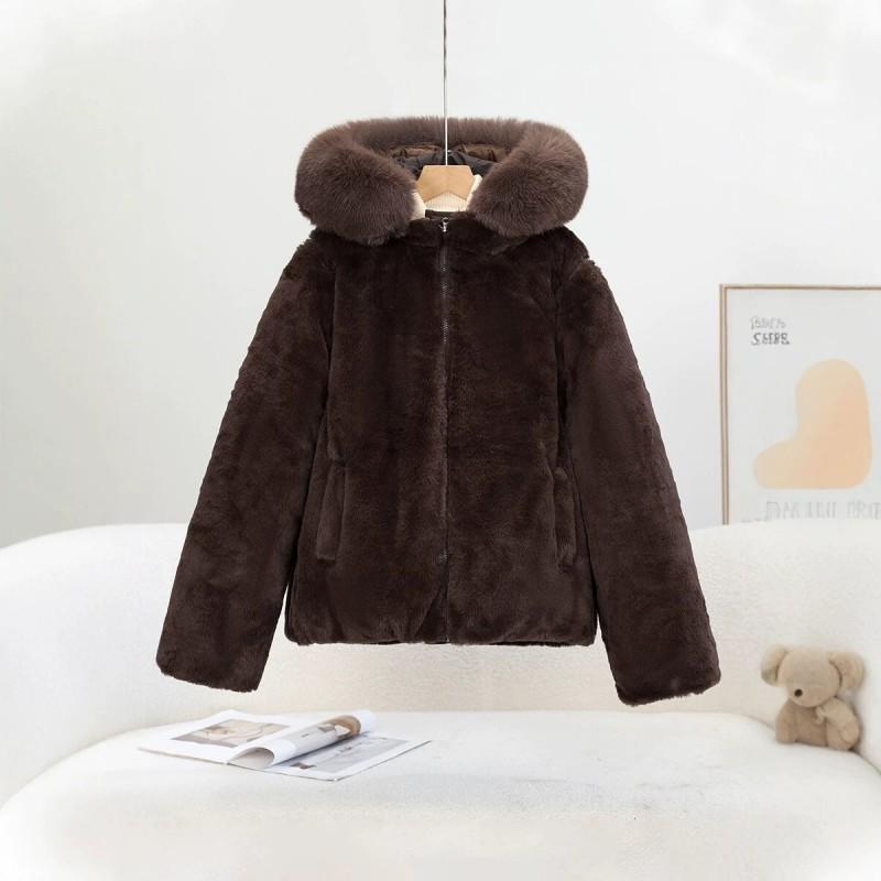 Mid-length Winter Cotton Coat Detachable Vest Fleece Lined Thick Hooded Parka Women