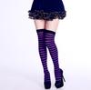 [brisand] Women Stripe Print Long Tube Knee Socks Fancy Dress Party Funny Dress Up Props