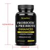 Bcuelov Probiotics and Prebiotics Capsules, containing 440 million live bacteria, 120 capsules.