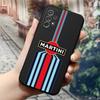 Чехол для телефона Martini Racing с горизонтальной полосой для Samsung Galaxy S24 S23 S26 S22 S25 S20 A16 S21 Ultra Fe Plus A54 A24 A53 Coque