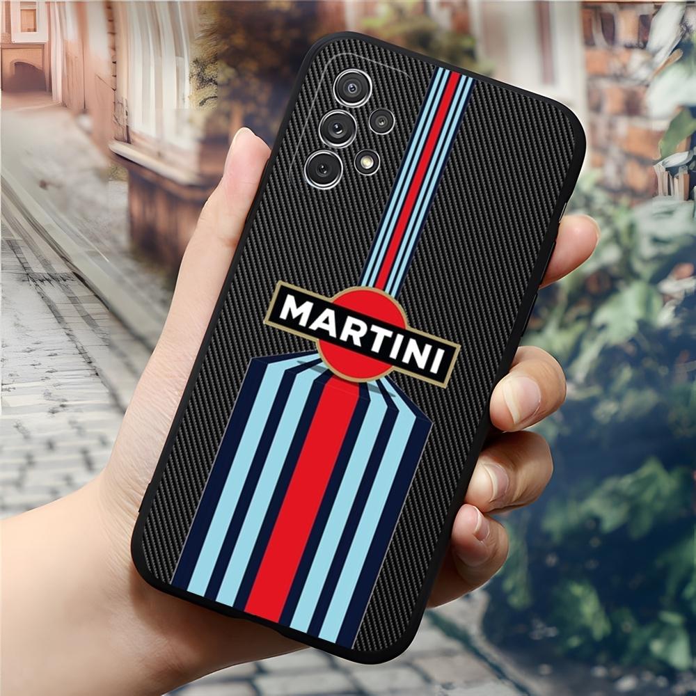Чехол для телефона Martini Racing с горизонтальной полосой для Samsung Galaxy S24 S23 S26 S22 S25 S20 A16 S21 Ultra Fe Plus A54 A24 A53 Coque