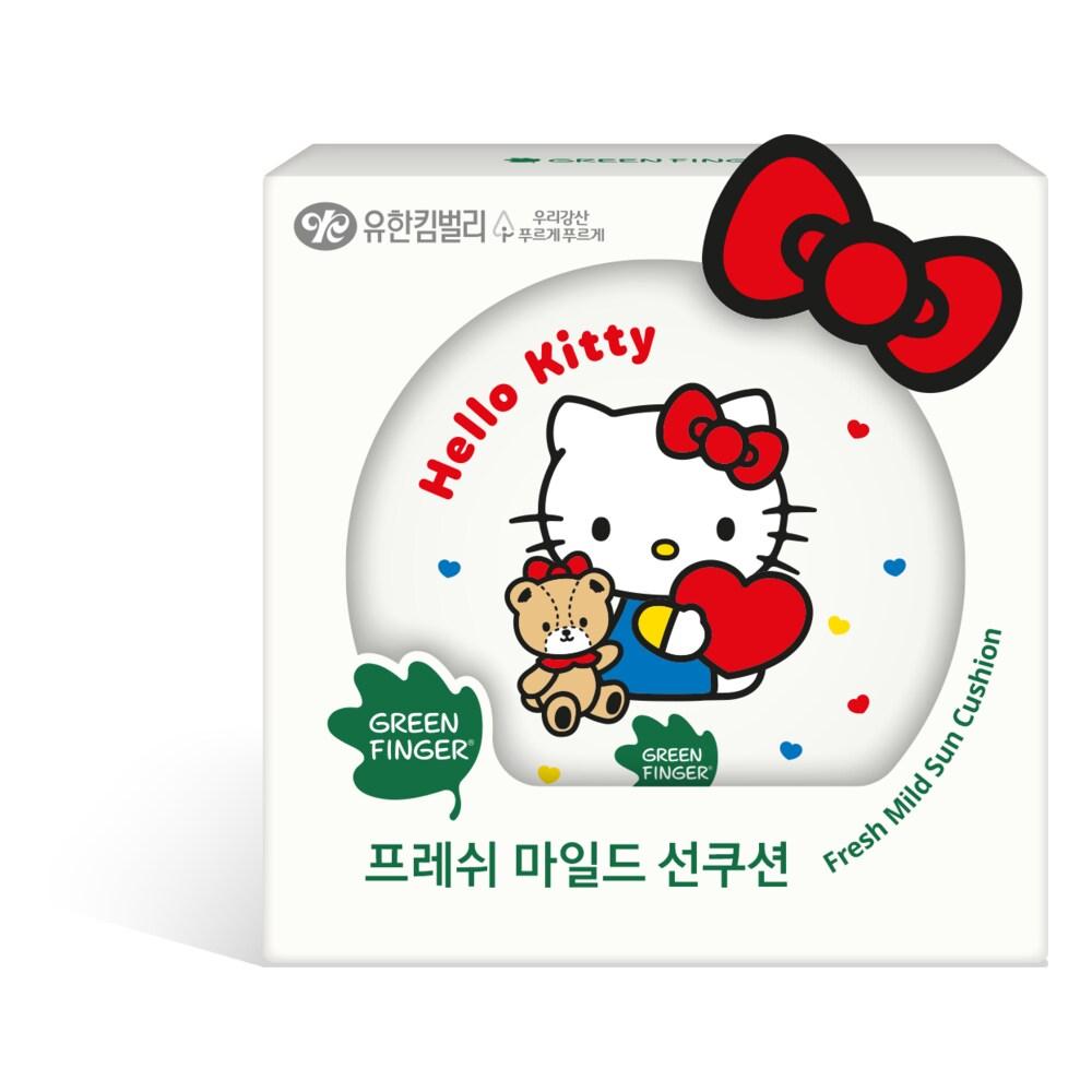 Green Finger Мягкий солнцезащитный кушон Hello Kitty 14G (Sanrio)
