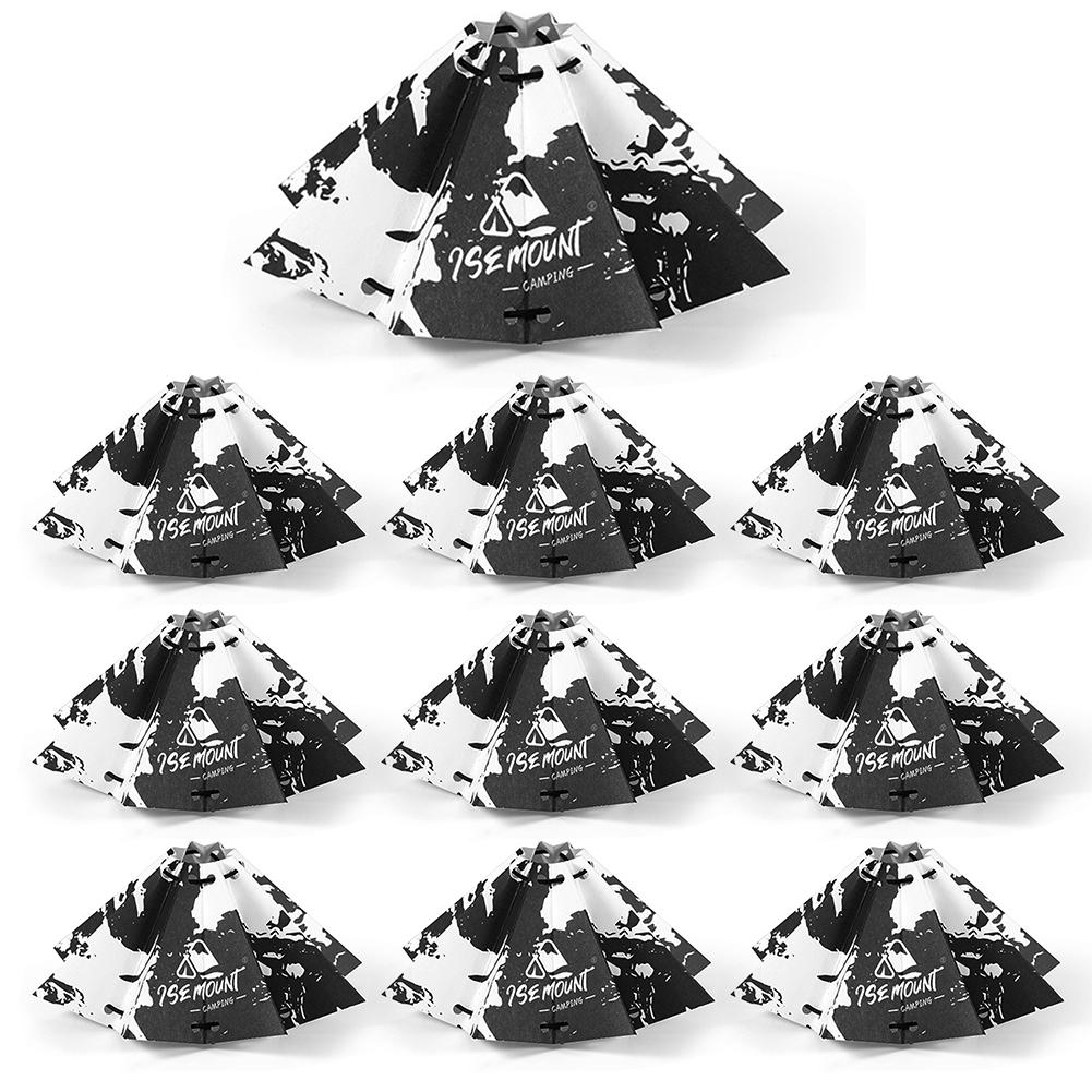 10PCS Outdoor Umbrella Lampshade Foldable Lightweight Lampshade  Paper Hanging Lantern Cover for Lamp Decoration