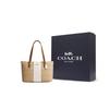 Coach Gallery 37 Striped Signature Coated Canvas Tote Bag Women tote Light-Khaki CR121-IMWQJ
