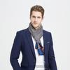 Business Men'S Silk Scarf European And American Suit Paired With Silk Double-Sided Scarf Winter New Long Scarf Gift Box
