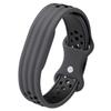 Perforated Butterfly Buckle Two Color Silicone Watch Band for Google Fitbit Air Replacement Strap