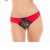 Open Crotch Panty Black And Red Ren1157 Red