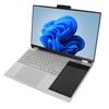 Ноутбук с двойным экраном 15,6 дюйма для Win 11 до 3,4 ГГц, открывается на 180 градусов, HD-ноутбук с 7-дюймовым IPS-экраном, клавиатура с подсветкой
