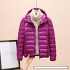 Fashion Female Cold Jacket Women Winter Light White Duck Down Jacket Slim Puffer Jacket Portable Windproof Down Coat