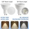 1-10 шт. Лампа-спот Foco GU10 AC220V 110V Светодиодное освещение 3 Вт 5 Вт 6 Вт 7 Вт 8 Вт 9 Вт Может заменить галогенную лампу 50 Вт Lampara Led