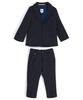Stretch Logo Dark Size 94 Kids' Suit, Fabric, Detail, Blue,