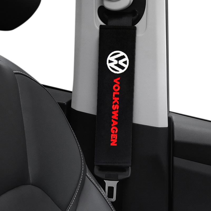 Set Car seat Neck Pillows&Seat Belt Cover Comfort Rest Travel Cushion For Volkswagen VW Scirocco CC Golf 6 GOLF 7 MK6 Polo zl0