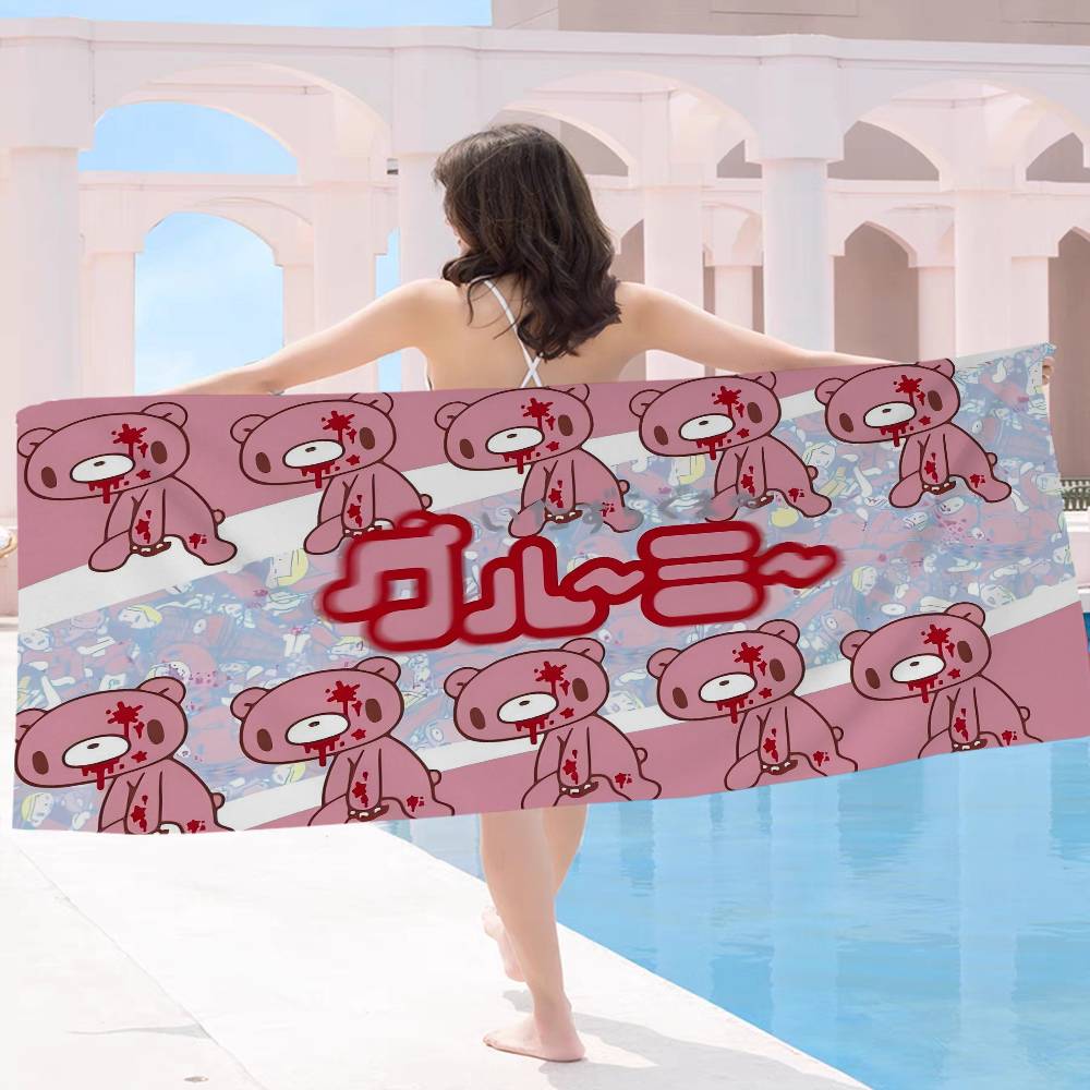 Cartoon G-gloomy Bear Big Microfiber Beach Towels Quick Dry Towel Sand Beach Towels Pool Towel for Travel Swim Pool Yoga