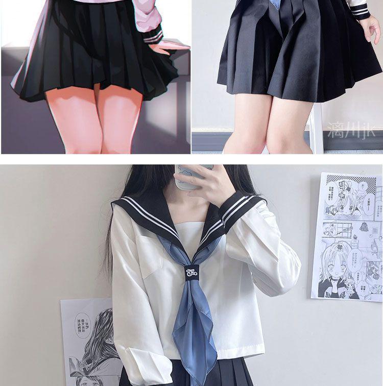 Оригинальная мультяшная форма кампуса JK: Белый матросский костюм в стиле второкурсницы для женщин