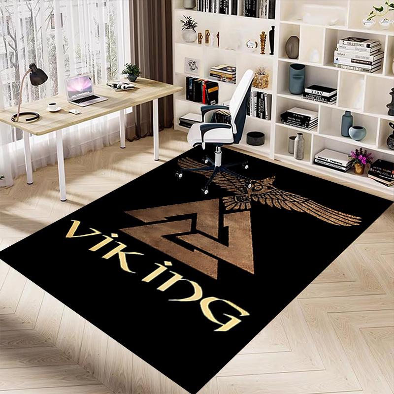 1pc Viking Raven Carpet, Office Rug Outdoor Mat Home Decor Area Carpet Festival