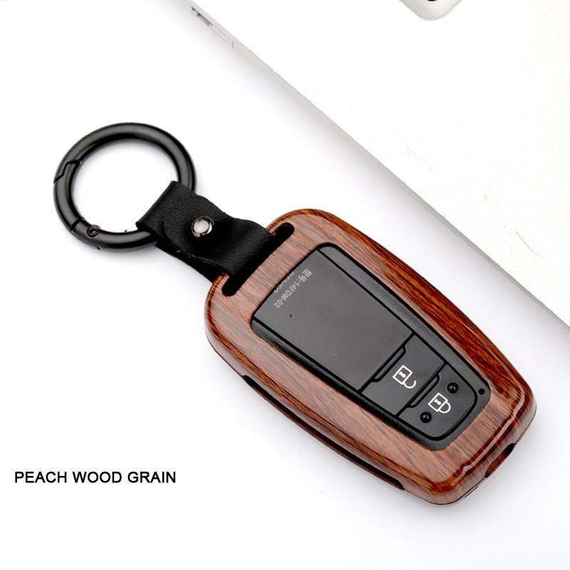 Styling Mouldings Carbon fiber Alloy Remote car Key Cover Case For Toyota CHR C-HR Prado Prius Camry Corolla RAV4 2018 2019 2020