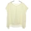 French Sleeve V Neck Blouse One Off White Women Used