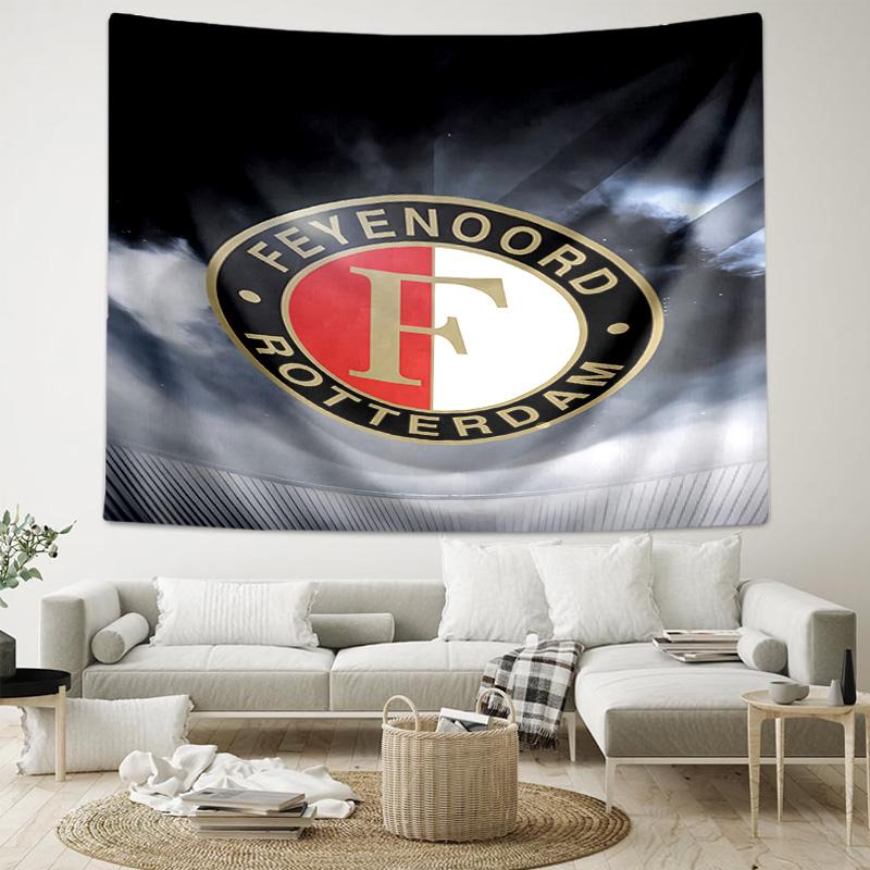 1pc Feyenoord Rotterdam logo Tapestry, Living Room, Bedroom, Office, Party Decor, Ideal Festive Gift
