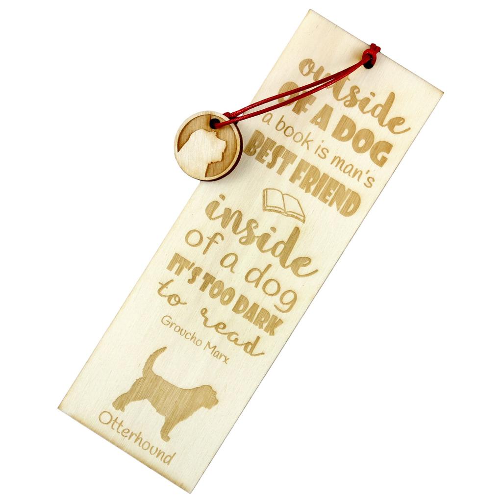 Otterhound – Dog bookmark, personalized bookmark – Design 02 | Art-Dog