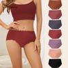 Ice Silk Non-marking Panties Women's Thin Breathable Quick-drying Large Size Ladies Panties