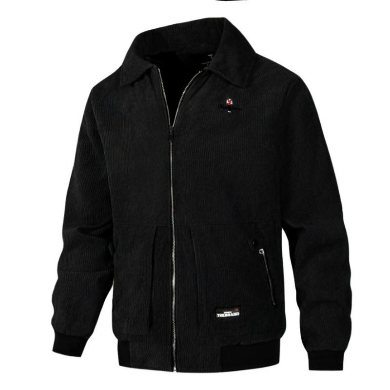 Мужская флисовая утолщенная свободная куртка с хлопковой подкладкой на осень и зиму, куртка-бомбер, теплая бейсбольная майка