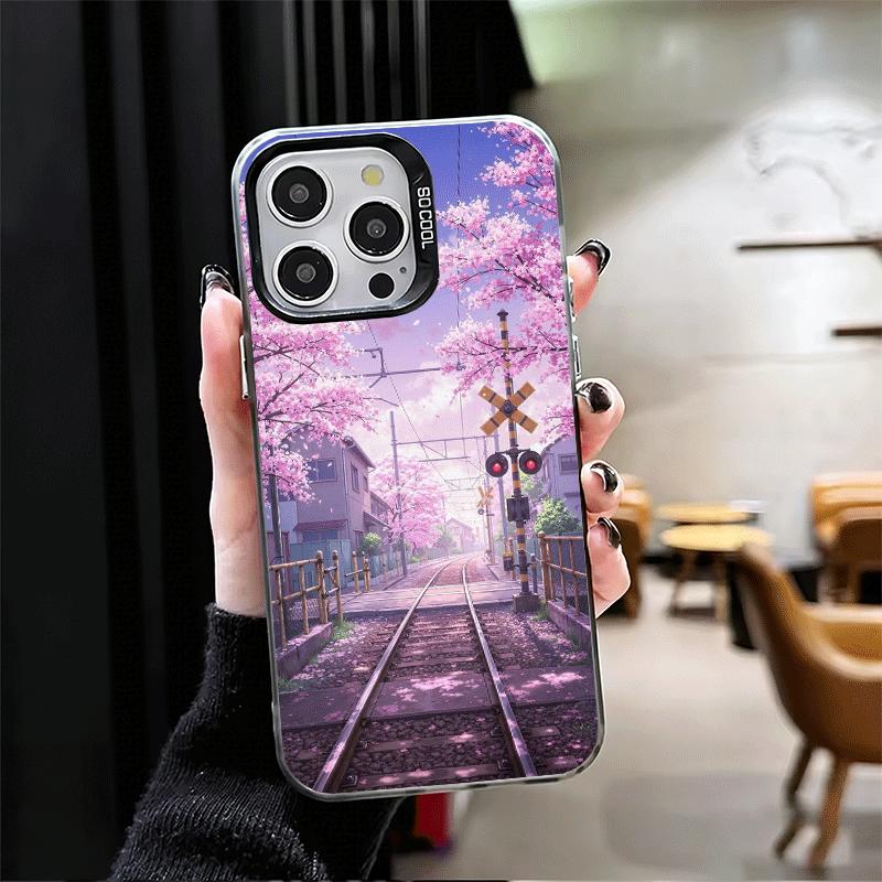 Эстетичный аниме-пейзаж Ударопрочный чехол для телефона для iPhone 17 Air 16 16E 15 Pro Max 14 Plus 13 Mini 12 Задняя крышка Противоударные Fundas