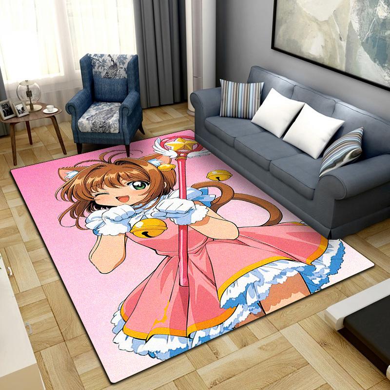 Cardcaptor Sakura Anime Area Carpet for Living Room Bedroom Home Decor Cool Movie Mat Floor Mat LXRa17