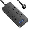 Universal US Plug Electrical Socket Extension Cable Power Strip for Office Home