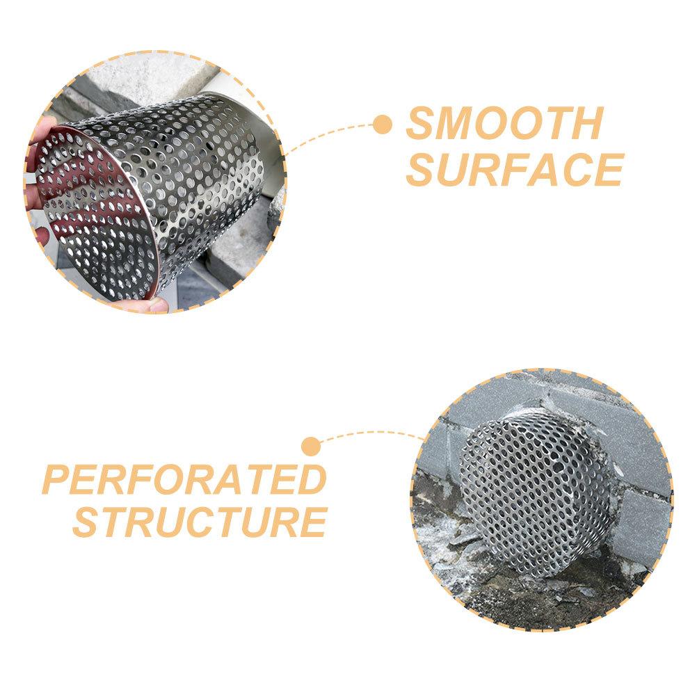 Нержавеющая Сталь Защитная Сетка для Желобов Эффективная Конструкция Отверстий Фильтр для Кровельного Водостока Универсальная Крышка Водосточной Трубы Наружный Желоб