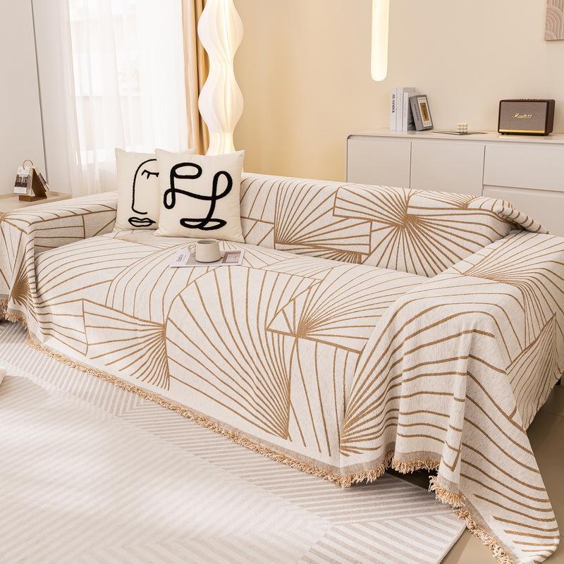 Чехол для дивана в новом стиле, американское легкое роскошное полотенце для дивана, нескользящее, всесезонное, устойчивое к царапинам от кошек, высококачественное всеохватывающее одеяло для дивана