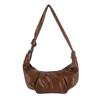 New Pleated Casual Croissant Bag Women's Niche Texture Retro Messenger Bag Versatile Commuter Simple Shoulder Dumpling Bag