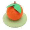 Orange Cat Scratching Post Interactive Cute Cat Scratcher with Scratching Board Multifunctional Cat