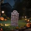 Mini RIP Tombstones Skulls DIY Cemetery Coffin Graveyard Miniature Halloween Decoration Fairy Garden Ornaments Accessories