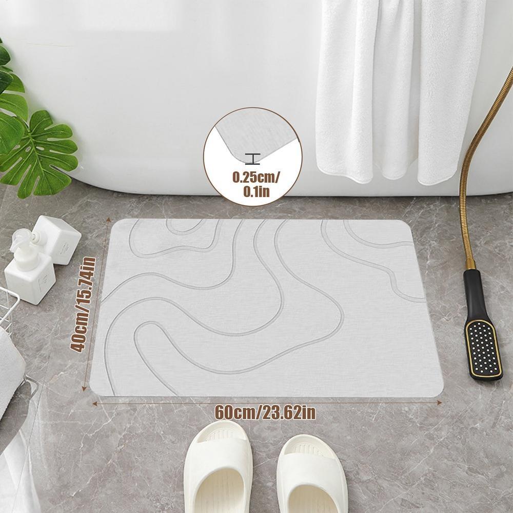 Super Absorbent Bathroom Anti-slip Mat 40x60cm Kitchen Floor Mat New Entrance Carpet