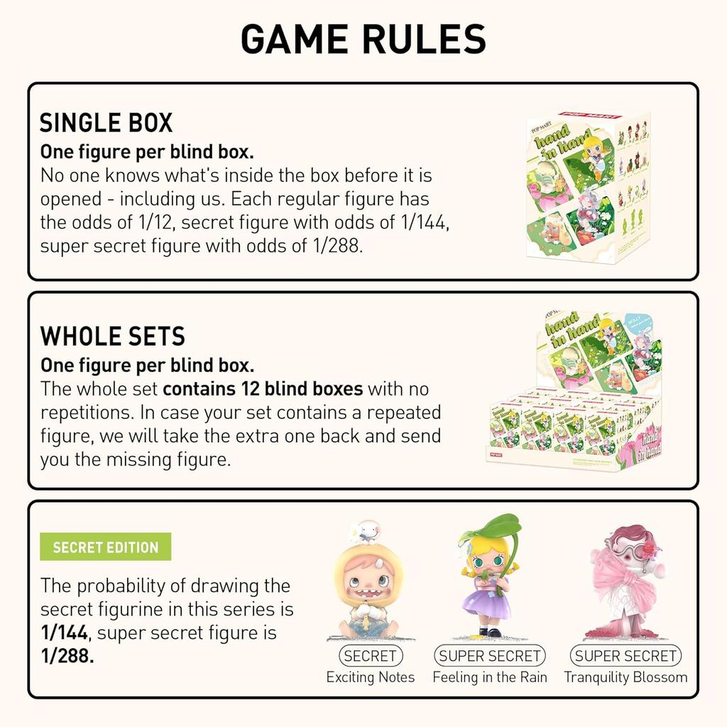 Hand In Hand Series Figures Blind Box Figures, Home Decorations, Holiday Birthday Gifts, Single Box