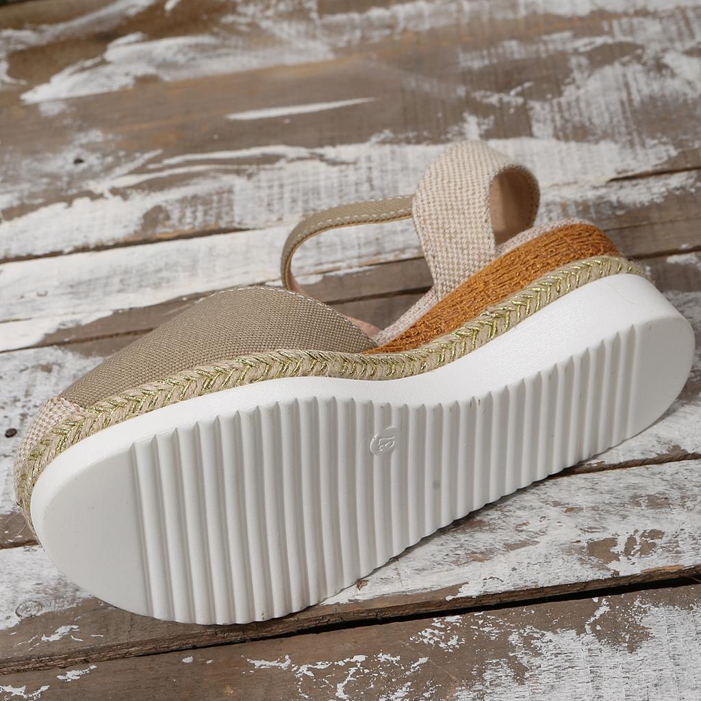 Women Closed Toe Wedge Sandals Women 2024 Summer Buckle Strap Gladiator Shoes Woman Fashion Platform Sandals Female