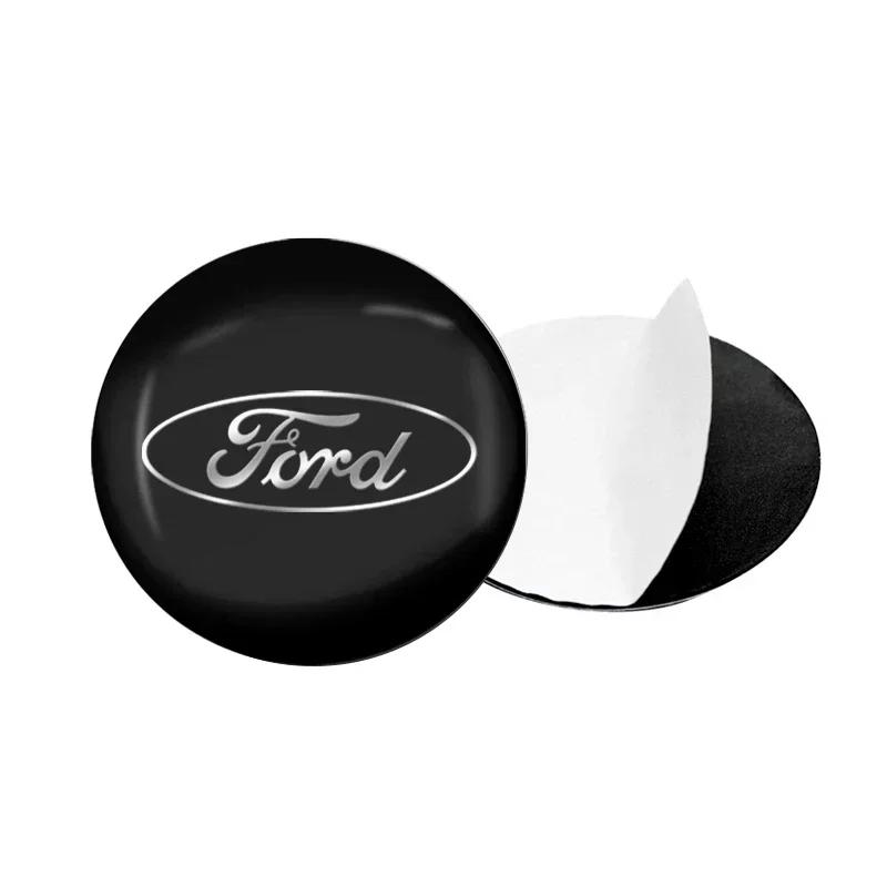 New 2026 Car Sticker Ford New 2025 Hot 4PCS Car Wheel Center Hub Cap Sticker Logo Wheel Decal For Ford Kuga Focus Fiesta Ecospor