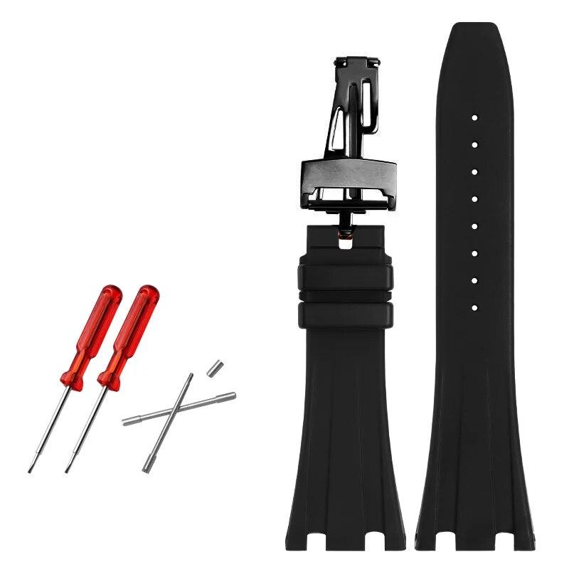 28 мм высококачественный резиновый ремешок для часов AP 15703 26470so Royal Oak Offshore мужской спортивный ремешок для часов