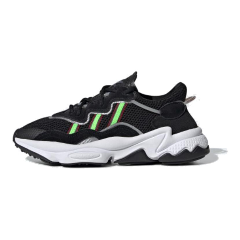 adidas Ozweego Черный с Зеленым Solar Youth EE7772