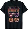 Cat Cats Lover Kittens Rock Music Cat Unisex T-shirt
